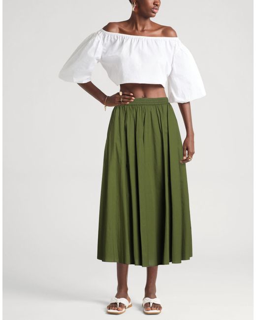 MICHAEL Michael Kors Green Midi Skirt