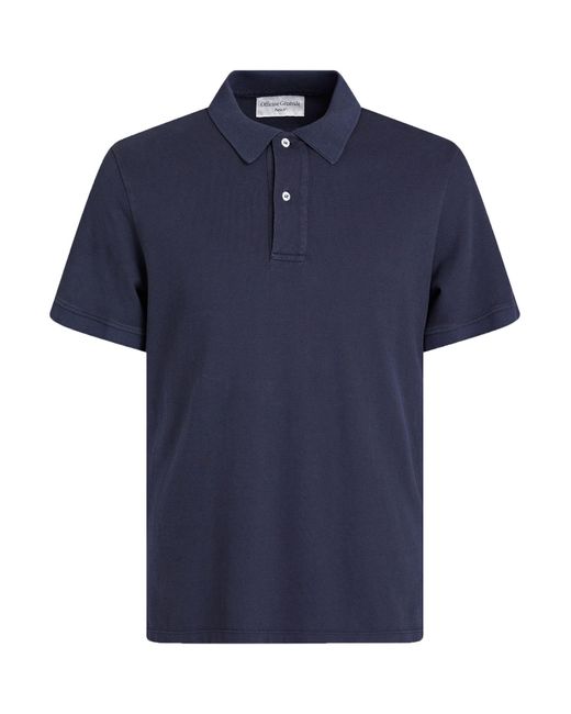 Officine Generale Blue Polo Shirt for men