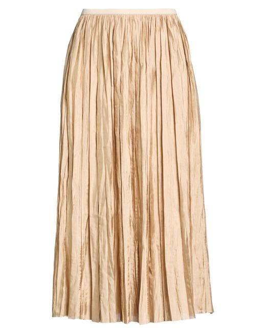 Roberto Collina Natural Midi Skirt Polyester