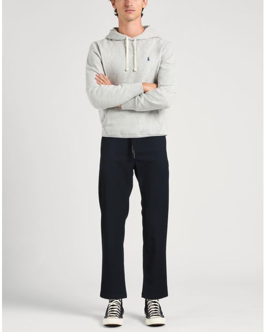 Alpha Studio Blue Pants Polyester, Viscose, Elastane for men