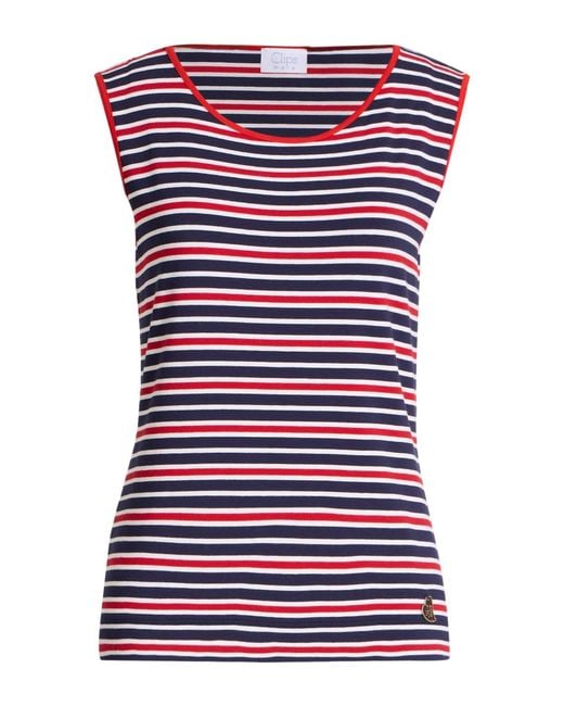 Clips More Red T-Shirt Viscose, Elastane
