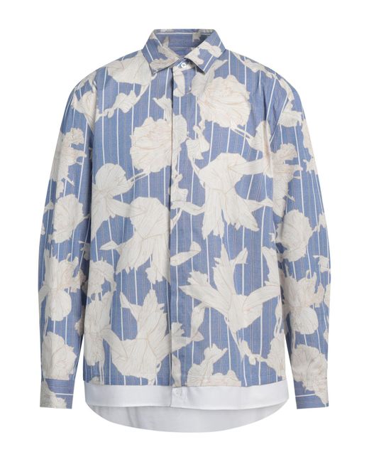 Neil Barrett Blue Shirt Cotton for men