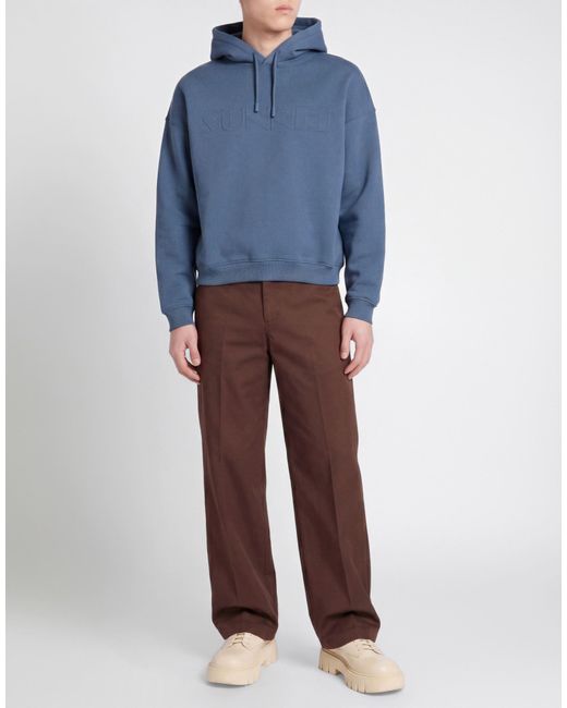 Sunnei Blue Sweatshirt Cotton, Polyester for men