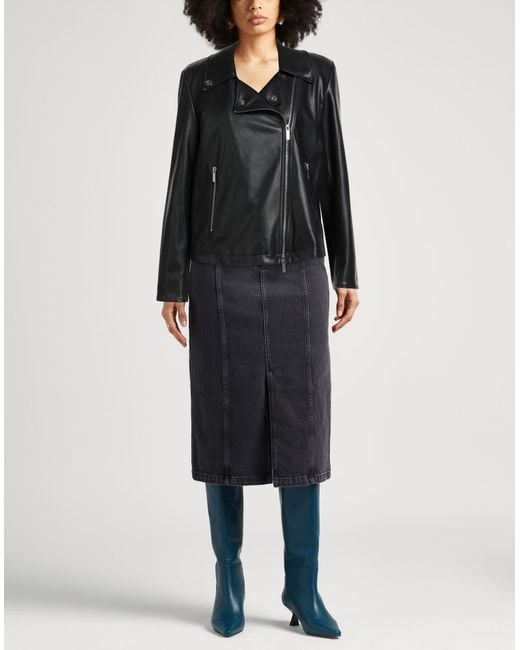 ARMANI EXCHANGE Black Jacket Polyester, Polyurethane