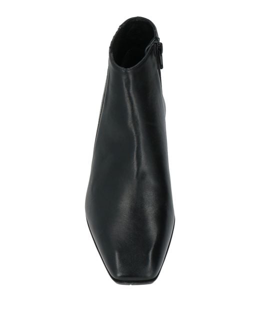 Ras Black Ankle Boots Leather