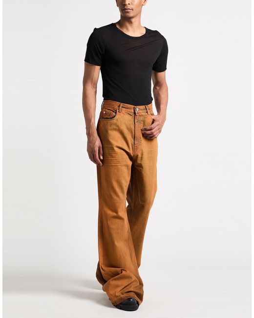 Rick Owens Brown Jeans Cotton for men