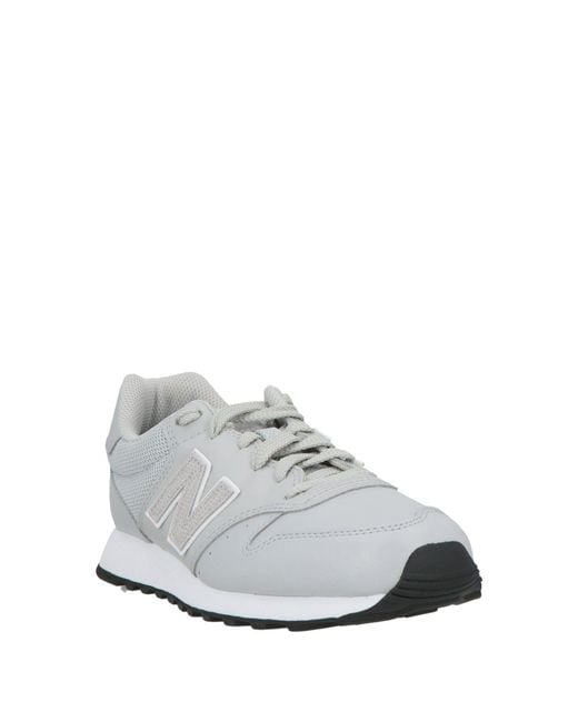 New Balance White Light Sneakers Textile Fibers