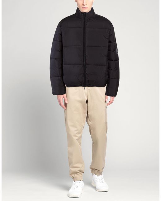 EA7 Black Puffers for men