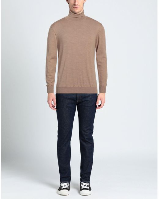 Cuello alto Vneck de hombre de color Brown