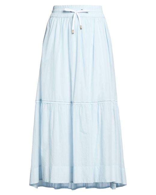 Peserico Blue Sky Maxi Skirt Cotton