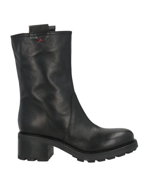 GIO+ Black Ankle Boots Leather