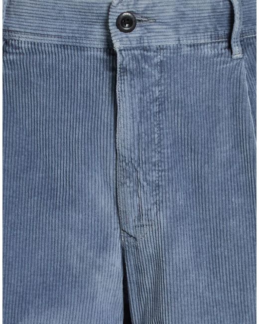 Incotex Blue Pants Cotton, Elastane for men