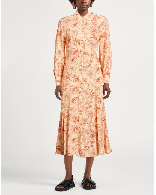 Attic And Barn Pink Midi Dress