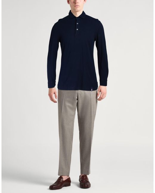 Polo Drumohr de hombre de color Blue
