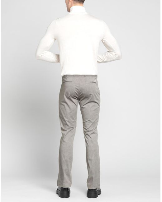 Entre Amis Gray Pants Cotton, Elastane for men