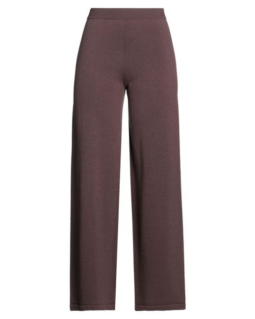 Gentry Portofino Brown Chocolate Pants Virgin Wool, Cashmere
