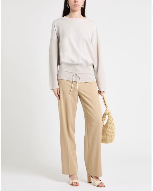 Fabiana Filippi White Light Sweater Virgin Wool, Silk, Cashmere, Polyamide, Elastane
