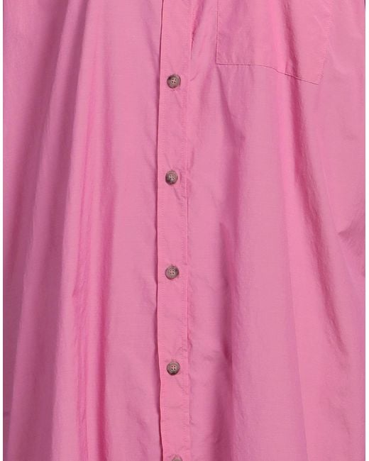 Peserico Pink Fuchsia Midi Dress Cotton, Polyester