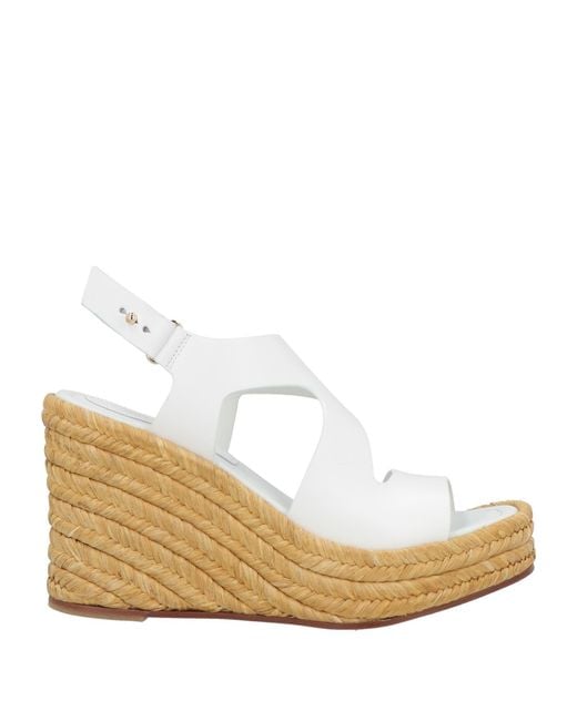 Paloma Barceló Sandals Cow Leather, Natural Raffia