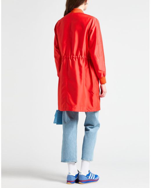 Moorer Red Overcoat & Trench Coat
