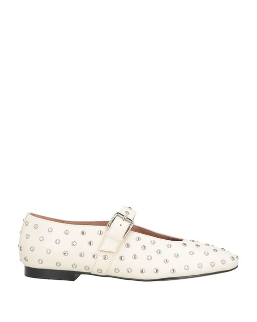 Bibi Lou White Ballet Flats