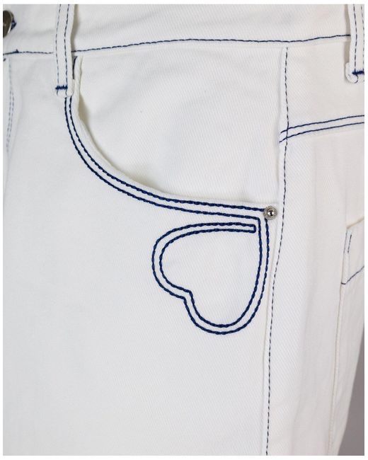 Arte' Jeansshorts in White für Herren