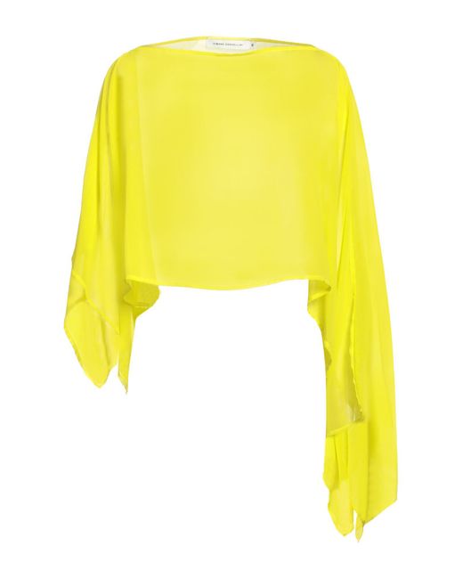 Poncho SIMONA CORSELLINI de color Yellow