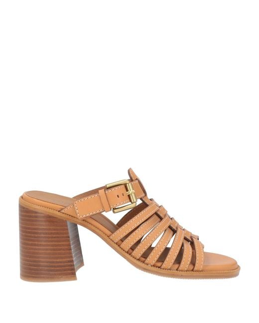 See By Chloé Brown Tan Sandals Leather