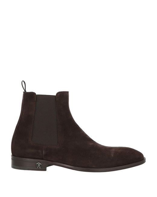 Roberto Cavalli Brown Ankle Boots for men