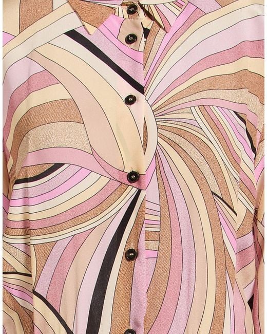 Marella Pink Mini Dress Silk, Polyester, Elastane