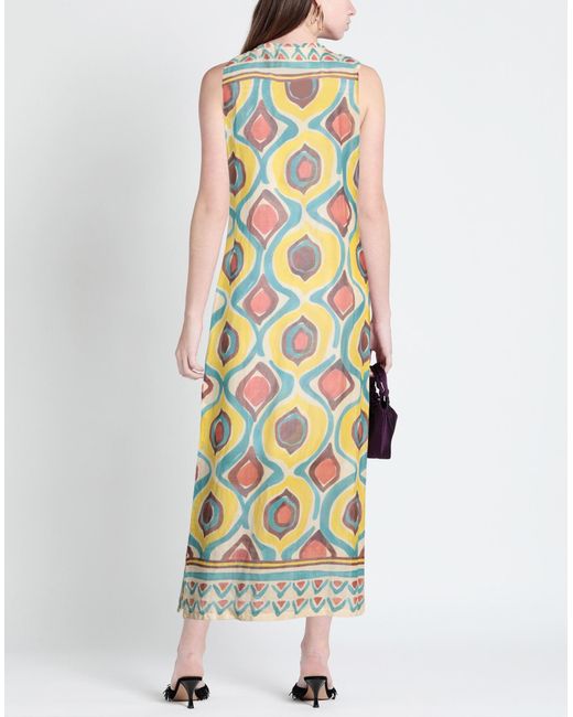 Raffaela D'angelo Metallic Maxi-Kleid