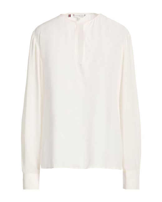 Tommy Hilfiger White Top Viscose