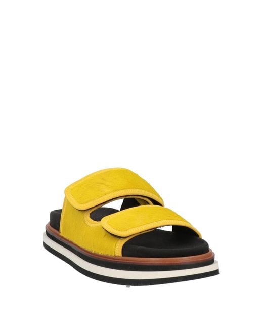 Hogan Yellow Sandals