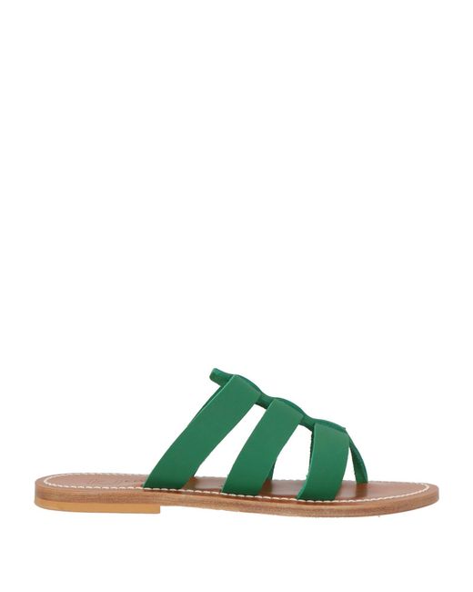 K. Jacques Green Thong Sandals