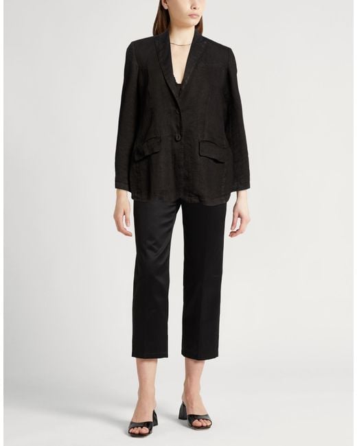 120% Lino Black Blazer