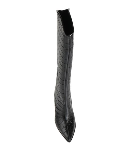 SCHUTZ SHOES Black Boot Leather