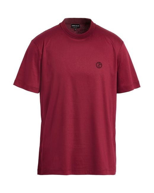 Giorgio Armani Red T-Shirt for men
