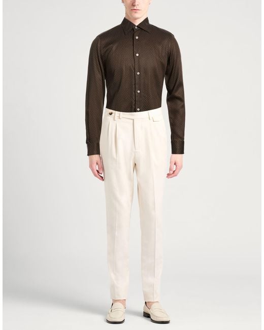 Tom Ford Brown Dark Shirt Lyocell for men