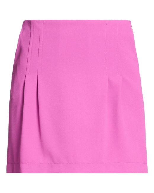 Patrizia Pepe Pink Mini Skirt Polyester