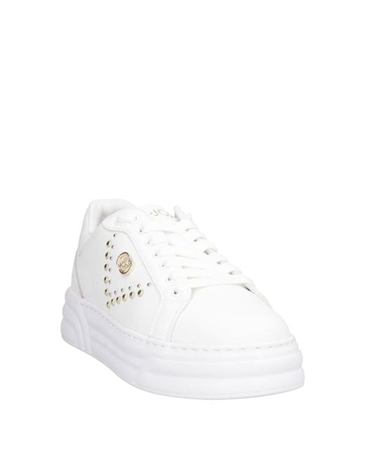 Liu Jo White Sneakers Calfskin, Synthetic Material