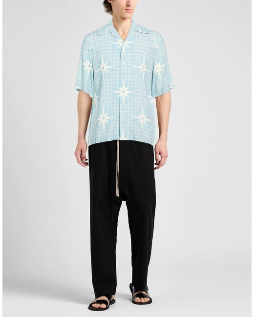 Amiri Blue Shirt Viscose for men
