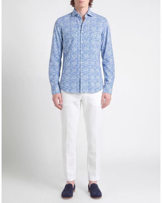 Sonrisa Blue Shirt Cotton for men