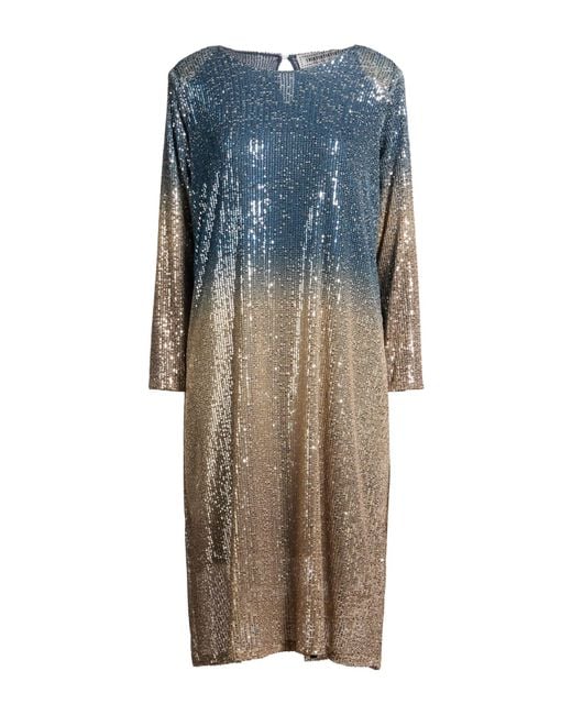 Shirtaporter Blue Midi Dress Polyester