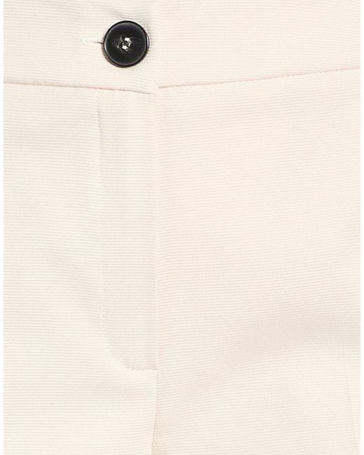 Marella Natural Cream Pants Polyester, Viscose, Elastane
