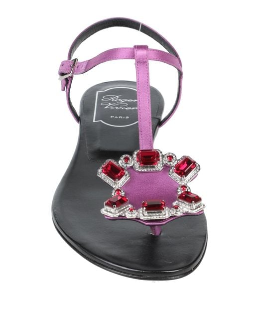 Roger Vivier White Thong Sandal