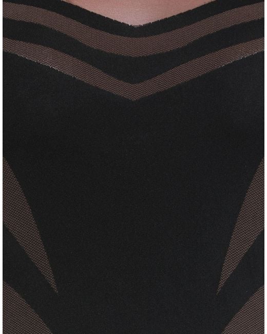 Gcds Black Bodysuit Polyamide, Elastane