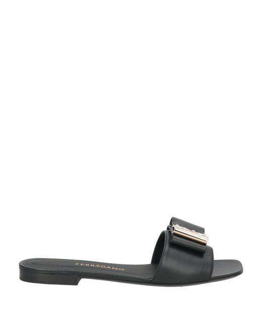 Ferragamo Black Sandals