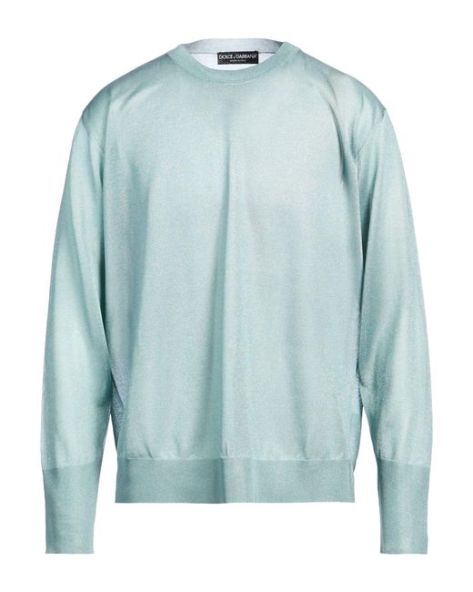 Dolce & Gabbana Blue Sweater Polyester for men