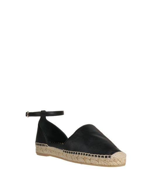 Rene Caovilla Black Espadrilles Leather