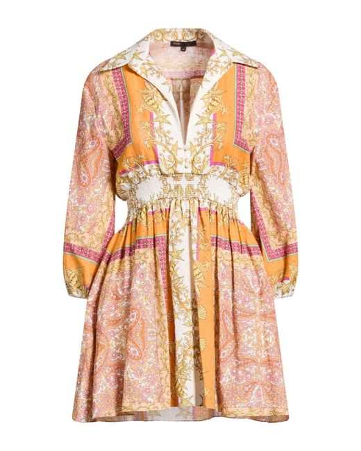 Maje Pink Mini Dress Linen